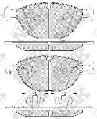 NIBK PN0493 Колодки торм.пер.