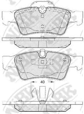 NIBK PN0507 Колодки тормозные дисковые задние