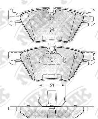 NIBK PN0513 Колодки тормозные дисковые