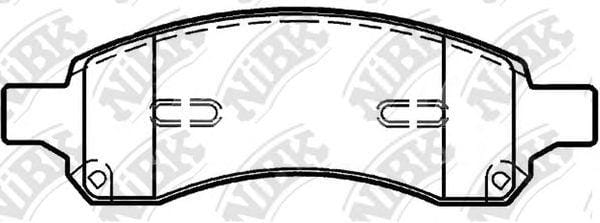 NIBK PN0517 Колодки тормозные дисковые