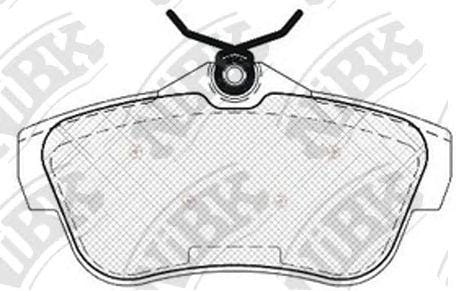 NIBK PN0534 Колодки тормозные дисковые задние