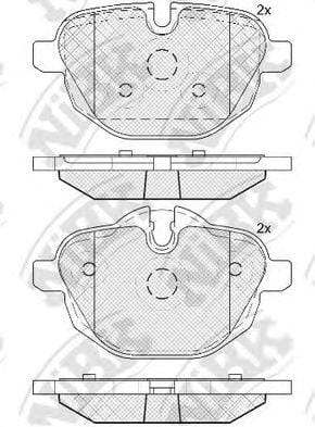 NIBK PN0546 Колодки торм. задн.