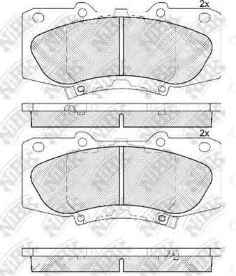 NIBK PN0548 Колодки тормозные дисковые