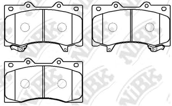 NIBK PN0555 Колодки тормозные NISSAN PATROL Y62 10- передние