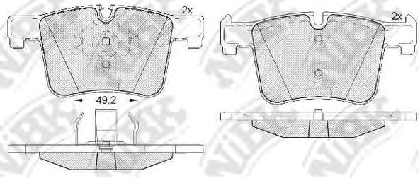 NIBK PN0558 Колодки торм.пер.