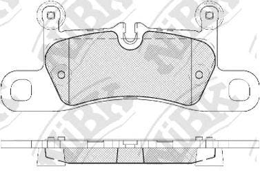 NIBK PN0565 Колодки тормозные VW TOUAREG 3.0-4.2 10-/PORSCHE CAYENNE 3.0-4.8 10- задние