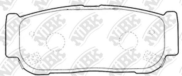 NIBK PN0797 Колодки торм.зад.