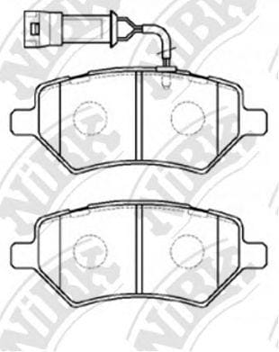 NIBK PN0838W Колодки тормозные дисковые перед