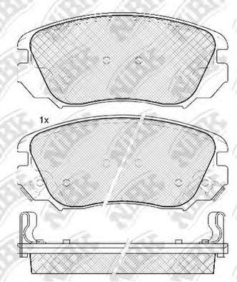 NIBK PN0839 Колодки тормозные OPEL INSIGNIA 08-/SAAB 9-5 10- R16  передние