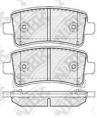 NIBK PN0840 Колодки тормозные дисковые