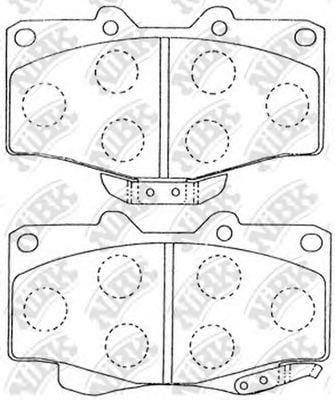 NIBK PN1219 Колодки тормозные дисковые