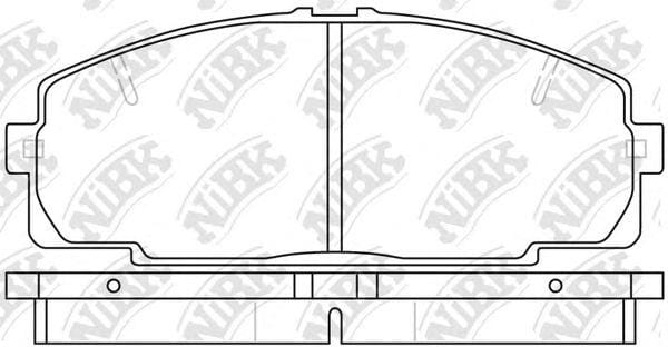 NIBK PN1237 Колодки тормозные дисковые
