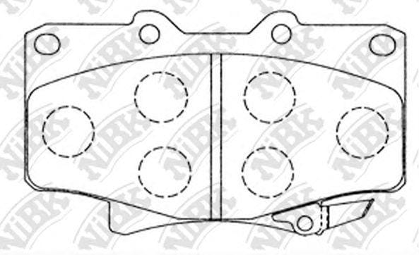 NIBK PN1242 Колодки тормозные дисковые