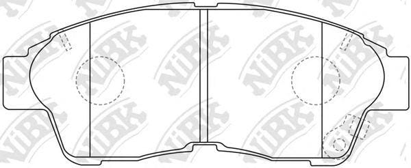 NIBK PN1322 Колодки тормозные дисковые