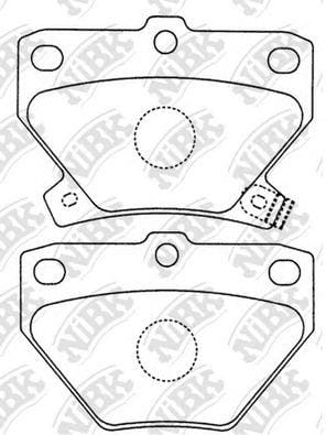 NIBK PN1454 Колодки тормозные дисковые
