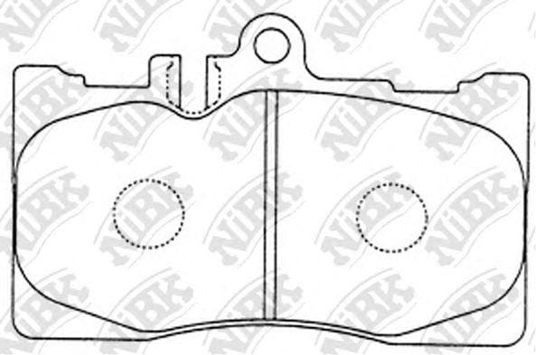 NIBK PN1455 Колодки тормозные дисковые