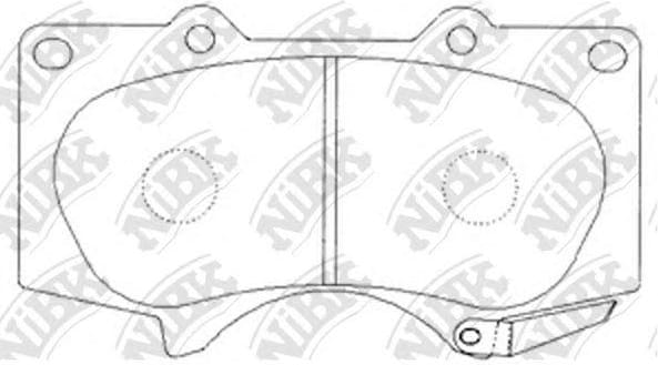 NIBK PN1482 Колодки торм.пер.