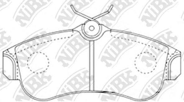 NIBK PN2180 Колодки тормозные дисковые