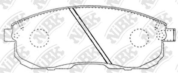 NIBK PN2201 Колодки передние (NISSAN JUKE F15, TEANA I-II, MAXIMA J30, A32, TIIDA, SUZUKI SX-4) PN2201