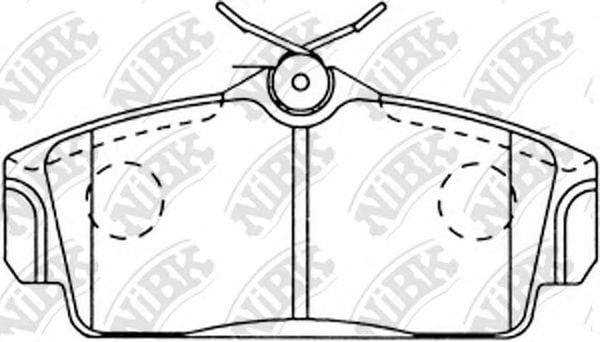 NIBK PN2230 Колодки тормозные дисковые перед