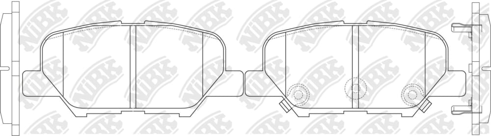 NIBK PN25003S Колодки тормозные Performance MITSUBISHI OUTLANDER 2012 PN25003S