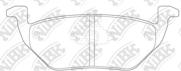 NIBK PN5808 Колодки тормозные дисковые
