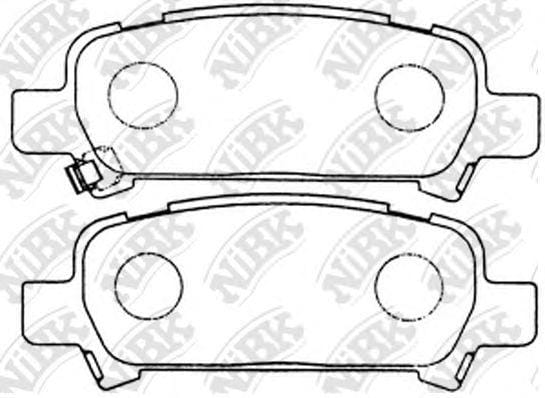 NIBK PN7415 Колодки тормозные дисковые