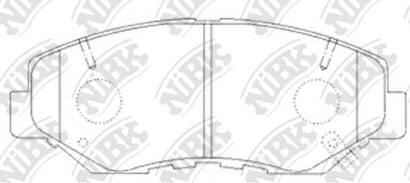 NIBK PN8485 Колодки тормозные дисковые HONDA CR-V 2001-2006 PN8485