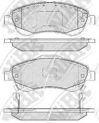 NIBK PN8808 Колодки тормозные дисковые HONDA CR-V 2007 PN8808