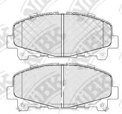 NIBK PN8865 Колодки тормозные дисковые