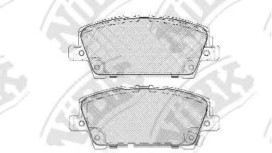 NIBK PN8866 Колодки тормозные HONDA CIVIC Hatchback 05- передние