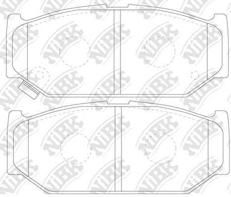 NIBK PN9529 Колодки тормозные дисковые