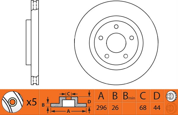 NIBK RN1303DSET Диск тормозной перфорированный Performance (к-кт 2 шт, цена за 1 шт)