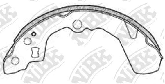 NIBK FN0032 Колодки тормозные барабанные