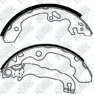 NIBK FN0558 Колодки тормозные барабанные