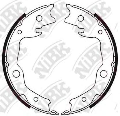 NIBK FN0621 Колодки стояночного тормоза NISSAN X-TRAIL 2007-2013 FN0621