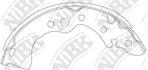 NIBK FN0636 Колодки тормозные барабанные