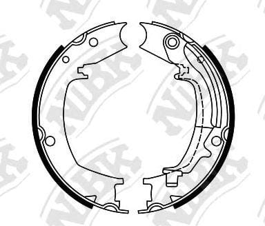 NIBK FN0644 Колодки тормозные барабанные