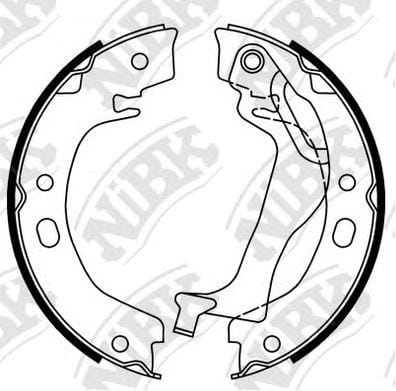 NIBK FN0648 Колодки тормозные барабанные