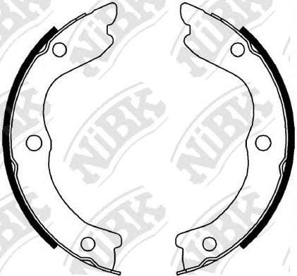 NIBK FN0650 Колодки тормозные барабанные