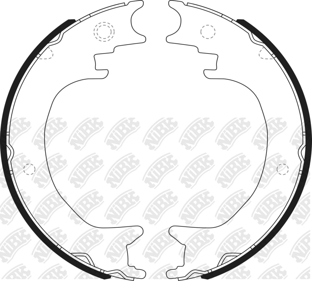 NIBK FN0651 Колодки тормозные барабанные