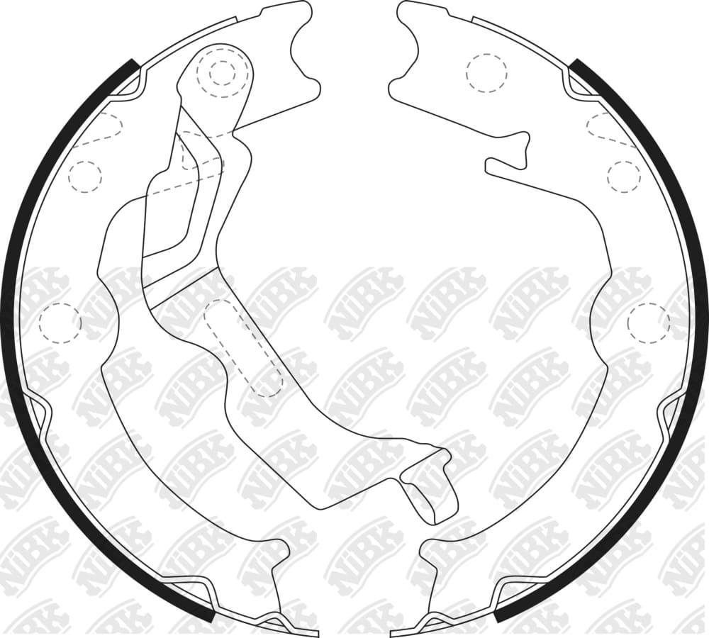 NIBK FN0658 Колодки тормозные барабанные