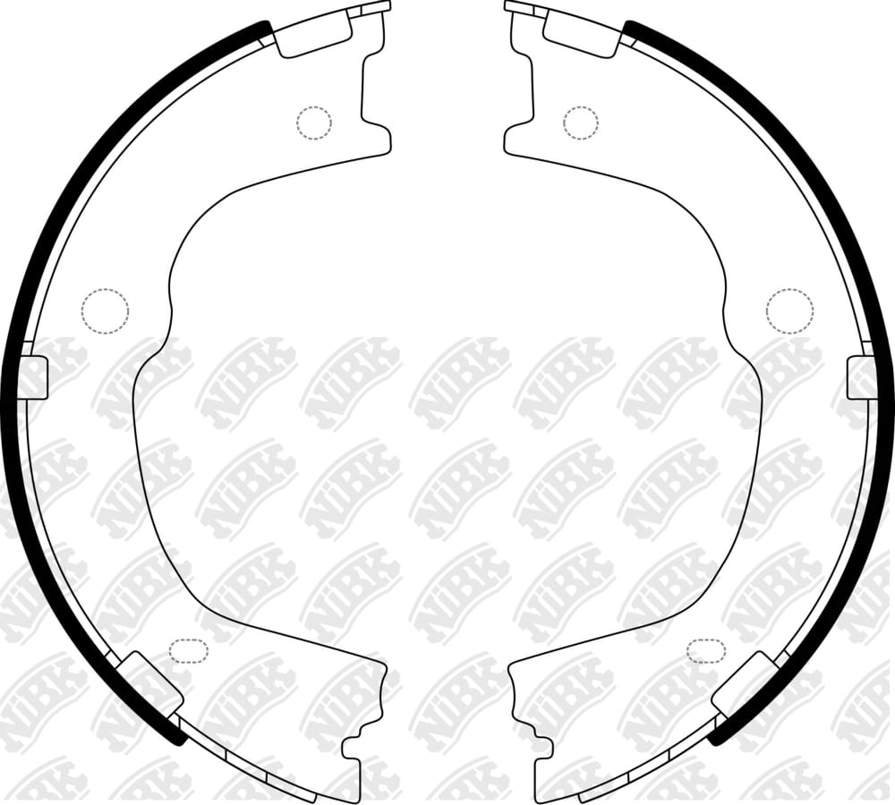 NIBK FN0664 Колодки тормозные барабанные