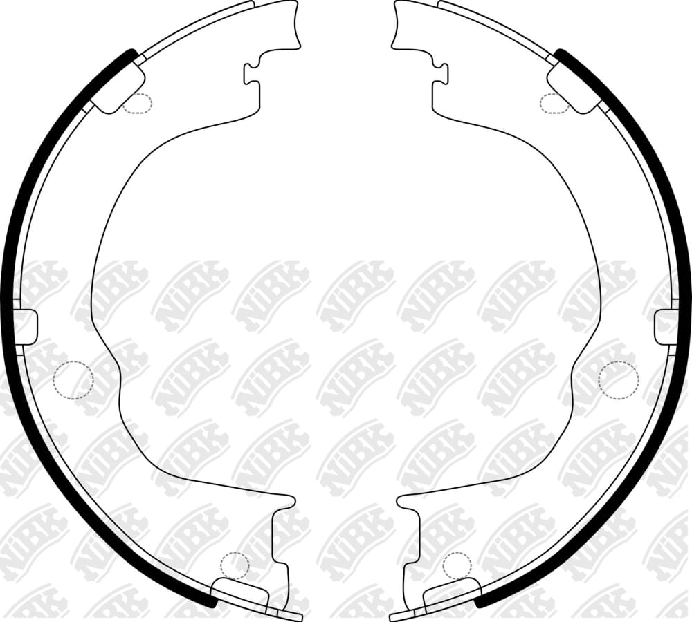 NIBK FN0667 Колодки тормозные барабанные