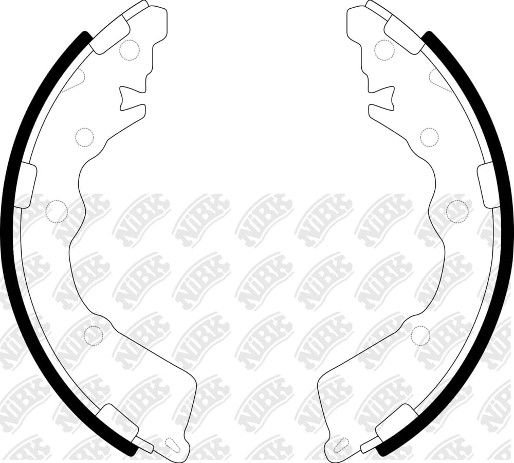 NIBK FN0674 Колодки тормозные барабанные