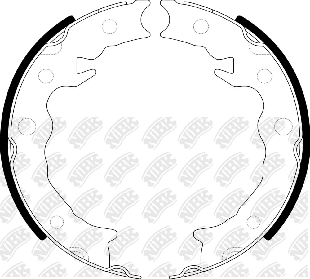NIBK FN0685 Колодки тормозные барабанные