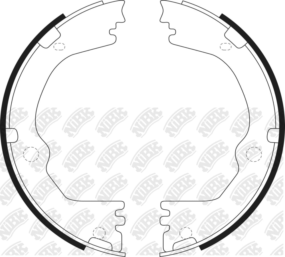NIBK FN0691 Колодки тормозные барабанные