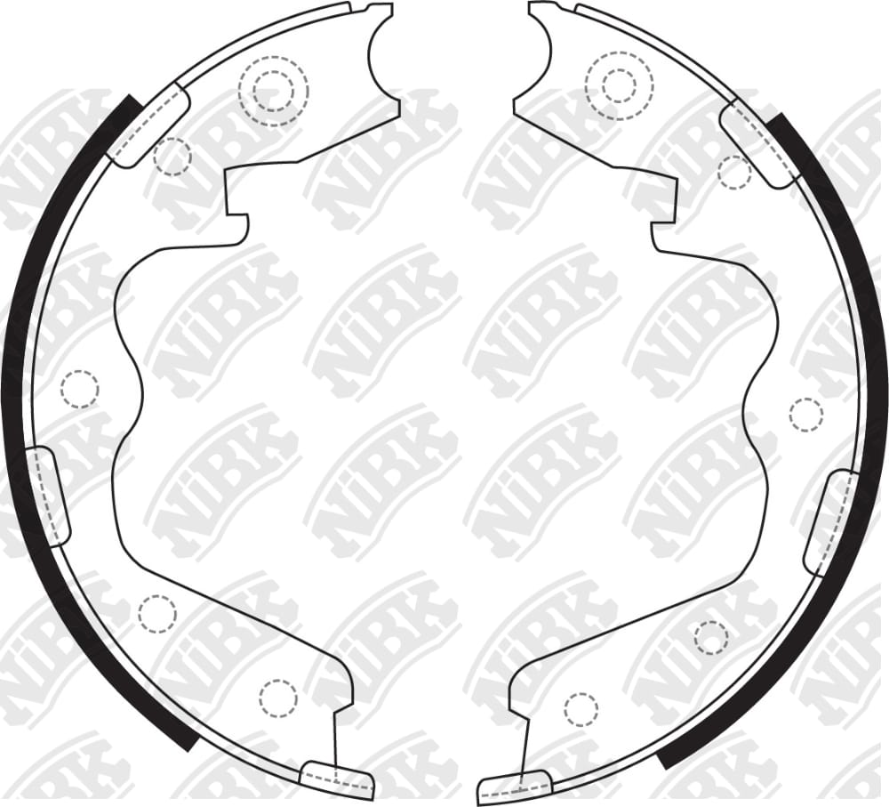 NIBK FN0698 Колодки тормозные барабанные FN0698