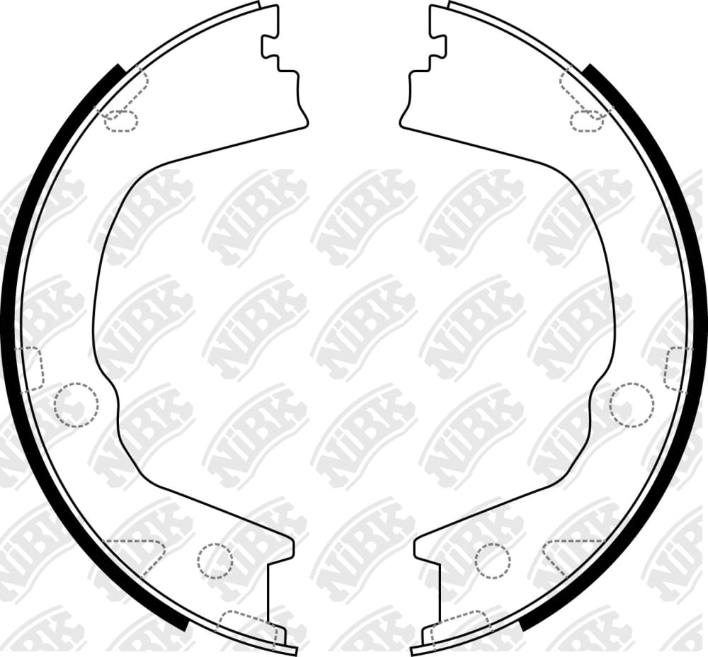 NIBK FN0709 Колодки тормозные барабанные