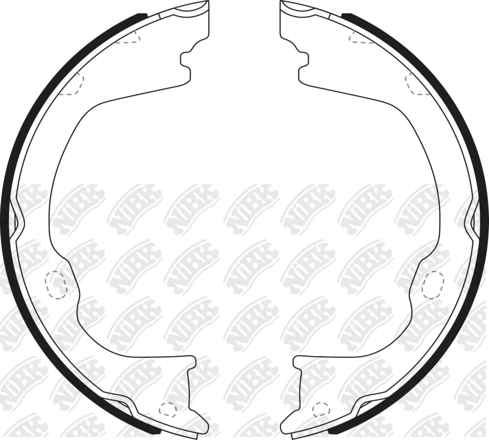 NIBK FN0714 Колодки торм.бараб.